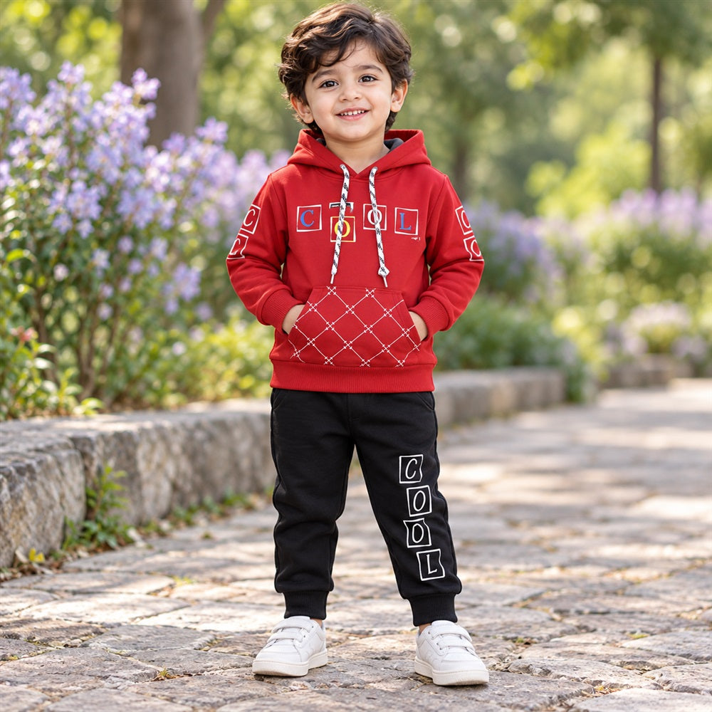 Red “COOL” Hoodie –Size SML
